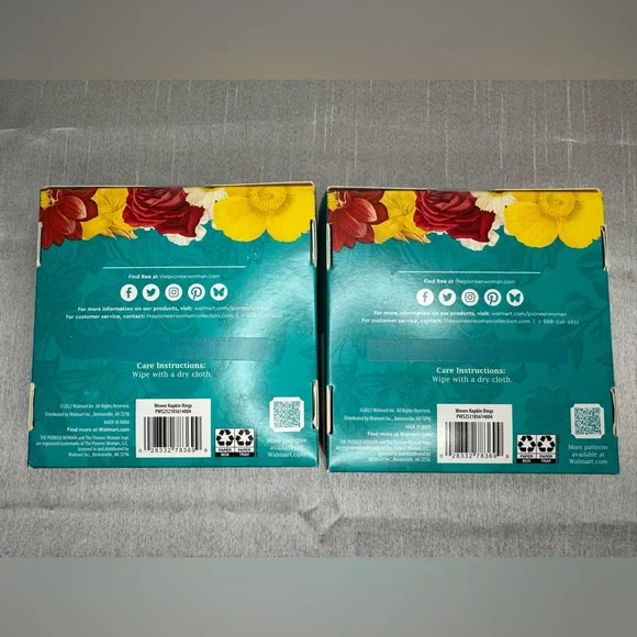 The Pioneer Woman Wrapped Braid Napkin rings - Picture 2 of 3